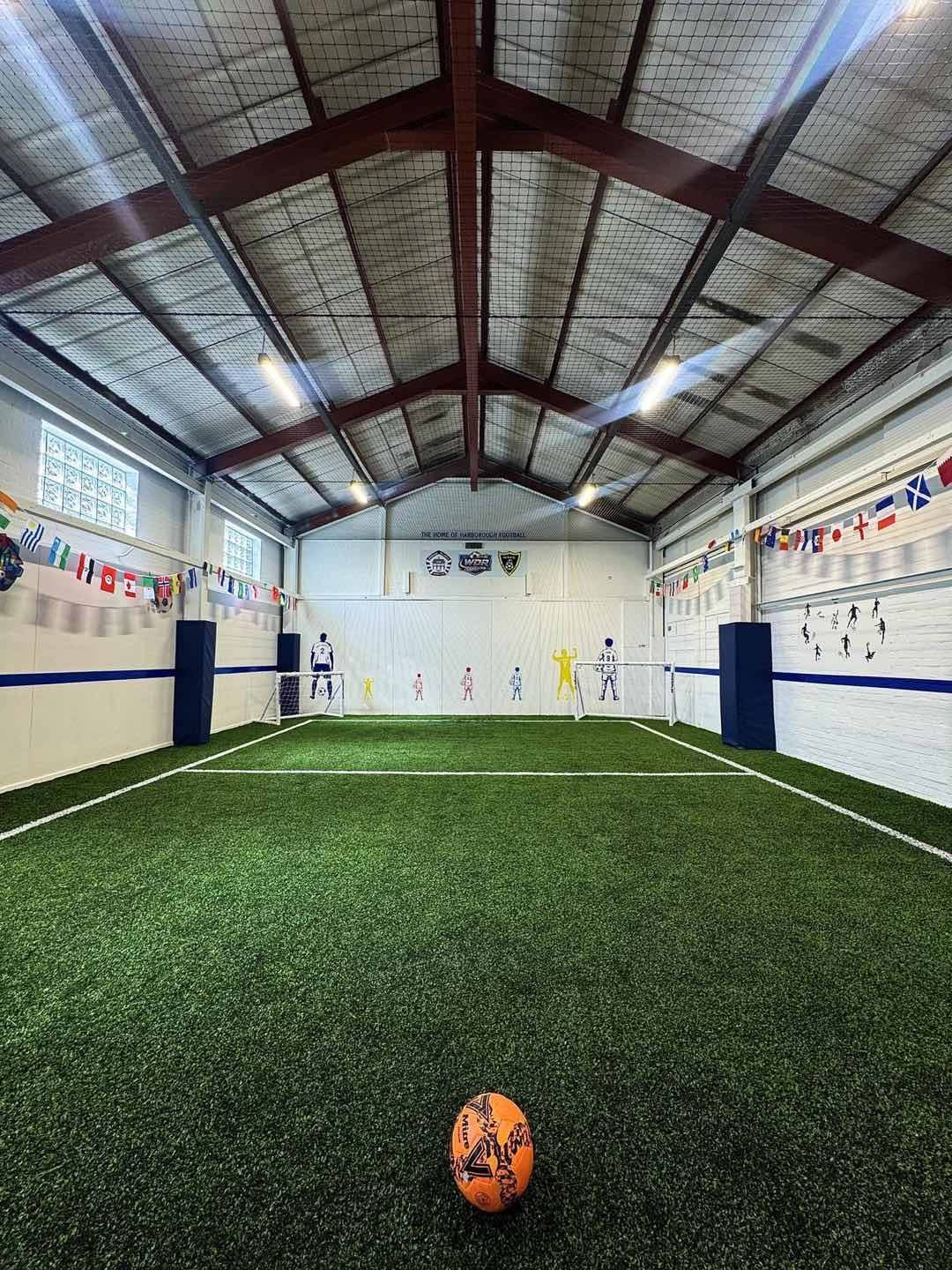 The indoor astro pitch at the WDR Centre